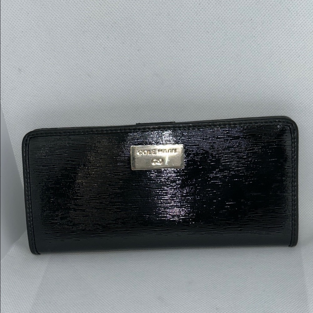 Cole Haan Black Epi Leather Women's Wallet